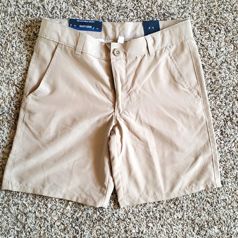 NWT School Uniform Nautica boys 10 husky khaki
